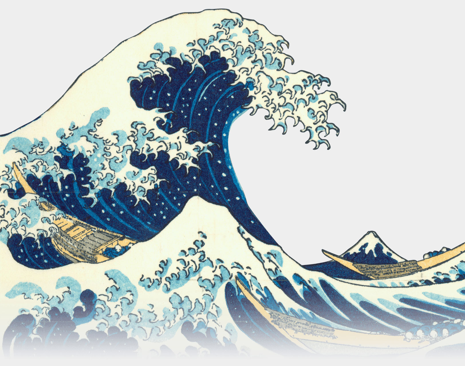 Hokusai wave background
